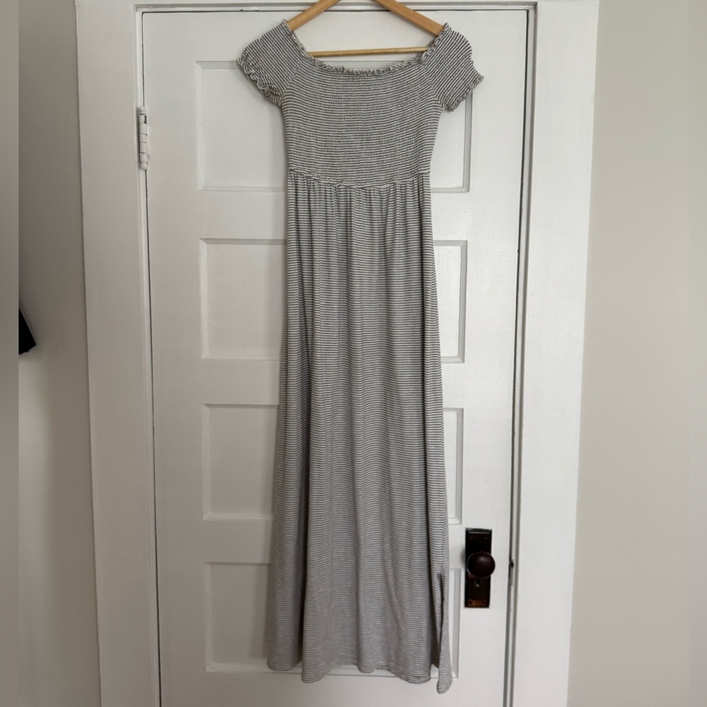 FINN & GRACE Size XS Cotton Striped Maxi Dress